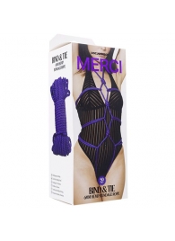 Фиолетовая верёвка для связывания и фиксации Bind Tie - 15,24 м. - Doc Johnson - купить с доставкой в Томске