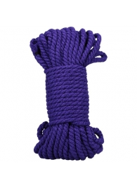 Фиолетовая верёвка для связывания и фиксации Bind Tie - 15,24 м. - Doc Johnson - купить с доставкой в Томске