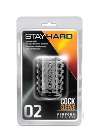 Прозрачная насадка на пенис с шишечками STAY HARD COCK SLEEVE 02 CLEAR - Blush Novelties - в Томске купить с доставкой