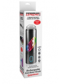 Перезаряжаемый мастурбатор-ротик Extreme Toyz Rechargeable Roto-Bator Mouth - Pipedream - в Томске купить с доставкой