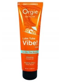 Гель с эффектом вибрации Lube Tube Vibe Low Sex On The Beach - 100 мл. - ORGIE - купить с доставкой в Томске