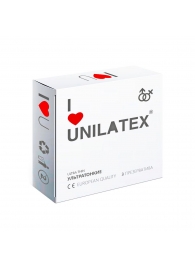 Ультратонкие презервативы Unilatex Ultra Thin - 3 шт. - Unilatex - купить с доставкой в Томске