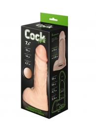 Телесный фаллоудлинитель с мошонкой Cock Next - 19 см. - LOVETOY (А-Полимер) - в Томске купить с доставкой