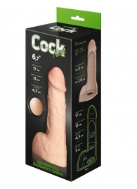 Телесный фаллоудлинитель с мошонкой Cock Next - 17 см. - LOVETOY (А-Полимер) - в Томске купить с доставкой