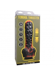 Черно-красная мини-машина на присоске Tendril Thruster - 21,6 см. - Doc Johnson - купить с доставкой в Томске