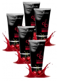 Набор из 5 съедобных лубрикантов JUJU со вкусом вишни - JuJu - купить с доставкой в Томске Набор из 5 съедобных лубрикантов JUJU со вкусом вишни - JuJu - купить с доставкой в Томске