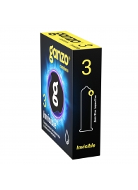 Супертонкие презервативы Ganzo Invisible - 3 шт. - Ganzo - купить с доставкой в Томске