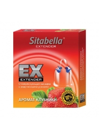 Стимулирующая насадка Sitabella Extender  Клубника - Sitabella - купить с доставкой в Томске