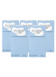 Набор из 5 упаковок ультратонких презервативов Pleasure Lab (по 12 шт.) - Pleasure Lab - купить с доставкой в Томске Набор из 5 упаковок ультратонких презервативов Pleasure Lab (по 12 шт.) - Pleasure Lab - купить с доставкой в Томске