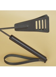 Черный кожаный стек «Сириус» - 60 см. - Sitabella - купить с доставкой в Томске