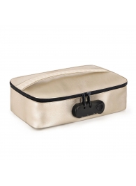 Золотистая сумочка для хранения игрушек Discreet Box - Dorcel - купить с доставкой в Томске