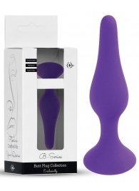 Фиолетовая анальная втулка Silcone Purple Plug Medium - 11 см. - Boys of Toys