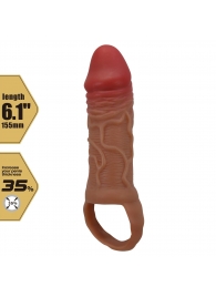 Реалистичная насадка на член Peirre - 15,5 см. - Baile - в Томске купить с доставкой Реалистичная насадка на член Peirre - 15,5 см. - Baile - в Томске купить с доставкой