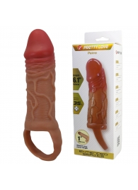 Реалистичная насадка на член Peirre - 15,5 см. - Baile - в Томске купить с доставкой Реалистичная насадка на член Peirre - 15,5 см. - Baile - в Томске купить с доставкой