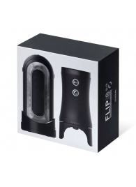 Набор Tenga Flip Zero Electronic Vibrotation: мастурбатор с вибрацией и устройство вращения - Tenga - в Томске купить с доставкой Набор Tenga Flip Zero Electronic Vibrotation: мастурбатор с вибрацией и устройство вращения - Tenga - в Томске купить с доставкой