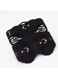 Фигурный набор для БДСМ-игр с узорами и золотистой фурнитурой - Crazy Handmade - купить с доставкой в Томске Фигурный набор для БДСМ-игр с узорами и золотистой фурнитурой - Crazy Handmade - купить с доставкой в Томске