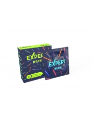 Светящиеся в темноте презервативы Expert Neon - 3 шт. - Expert - купить с доставкой в Томске