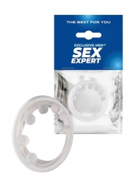 Эрекционное кольцо с мягкой стимулирующей насадкой - Sex Expert - в Томске купить с доставкой