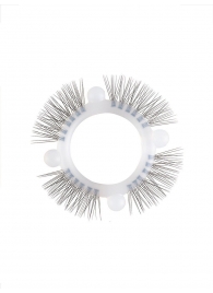 Эластичное кольцо с «ресничками» и 4 шариками - Sextaz - в Томске купить с доставкой