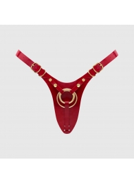 Красный пояс для фиксации насадок Strap-On-Me Leatherette Harness Fabulous - Strap-on-me - купить с доставкой в Томске