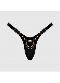 Черный пояс для фиксации насадок Strap-On-Me Leatherette Harness Fabulous - Strap-on-me - купить с доставкой в Томске