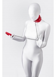 Красный ошейник с подкладкой из меха - ToyFa - купить с доставкой в Томске