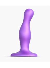 Фиолетовая насадка Strap-On-Me Dildo Plug Curvy size S - Strap-on-me - купить с доставкой в Томске