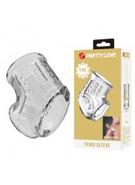 Прозрачная насадка на пенис и мошонку - Baile - в Томске купить с доставкой