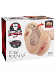 Телесный мастурбатор-вагина Pussy Pounder Squeeze Stroker - Pipedream - в Томске купить с доставкой