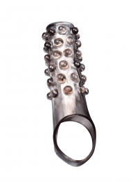 Дымчатая насадка на пенис с выпуклостями - 11 см. - Sex Expert - в Томске купить с доставкой