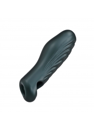 Серая силиконовая насадка на пенис с подхватом Manwan Ryzer - Manwan - в Томске купить с доставкой