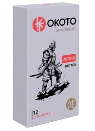 Точечные презервативы OKOTO Dotted - 12 шт. - Sitabella - купить с доставкой в Томске