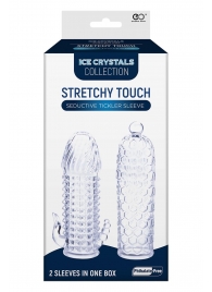 Набор из 2 прозрачных насадок на член Seductive Tickler Sleeves Set - NMC - в Томске купить с доставкой