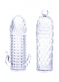 Набор из 2 прозрачных насадок на член Seductive Tickler Sleeves Set - NMC - в Томске купить с доставкой