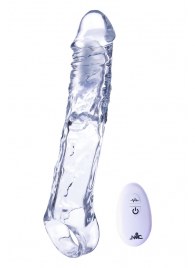 Прозрачная насадка-удлинитель Length Enhancer With Bullet с подхватом - 22,3 см. - NMC - в Томске купить с доставкой