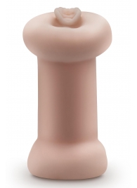 Телесный люминесцентный двусторонний мастурбатор Tasha - Blush Novelties - в Томске купить с доставкой