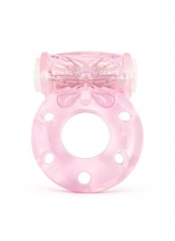 Розовое эрекционное виброкольцо с бабочкой - 1137 - в Томске купить с доставкой
