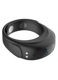 Черное эрекционное виброкольцо на ремешках - Boys of Toys - в Томске купить с доставкой