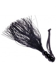 Черная силиконовая плетка - 25,4 см. - Boys of Toys - купить с доставкой в Томске