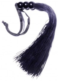 Черная силиконовая плетка - 25,4 см. - Boys of Toys - купить с доставкой в Томске