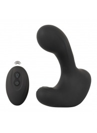 Черная анальная вибропробка с функцией расширения RC Butt Plug with 3 functions - Orion - в Томске купить с доставкой