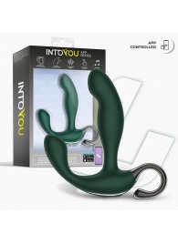 Зеленый вибромассажёр простаты Greeny - 12,8 см. - Intoyou - в Томске купить с доставкой