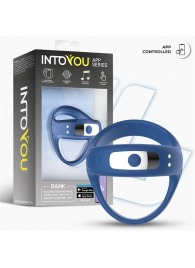 Синее интерактивное эрекционное виброкольцо Rank - Intoyou - в Томске купить с доставкой