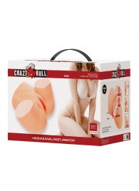 Телесный мастурбатор Liora с 2 любовными тоннелями - Baile - в Томске купить с доставкой