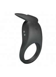 Черное перезаряжаемое виброкольцо Carlton - Baile - в Томске купить с доставкой