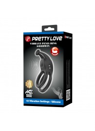 Черное перезаряжаемое виброкольцо Goodwin - Baile - в Томске купить с доставкой