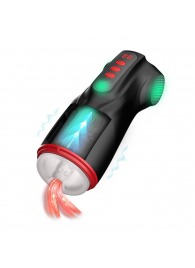 Интерактивный мастурбатор Raven с вакуумом, вибрацией и подсветкой - Shots Media BV - в Томске купить с доставкой