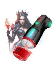 Интерактивный мастурбатор Raven с вакуумом, вибрацией и подсветкой - Shots Media BV - в Томске купить с доставкой