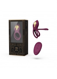 Фиолетовое эрекционное виброкольцо Bayek с пультом ДУ - Zalo - в Томске купить с доставкой