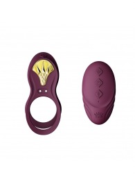Фиолетовое эрекционное виброкольцо Bayek с пультом ДУ - Zalo - в Томске купить с доставкой